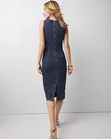 Petite Denim Sheath Dress