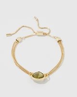 Olive + Gold Bracelet