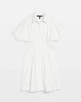 Petite Poplin Corset Shirt Dress