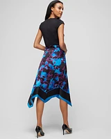 Handkerchief-Hem Midi Dress