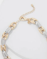 Gold + Silver Mariner Links Necklace
