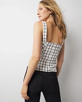 Plaid Bustier
