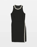 Crystal Embellished Mini Dress
