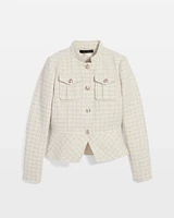 Tweed Peplum Blazer