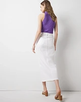 Petite Denim Maxi Skirt