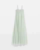 Petite Strapless Drape Gown
