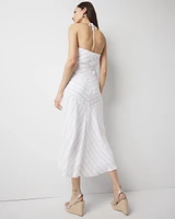 Tie-Waist Halter Dress