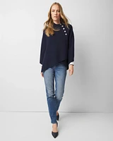Button Wrap Poncho