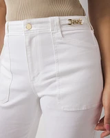 High-Rise Novelty Chain Trouser Jean