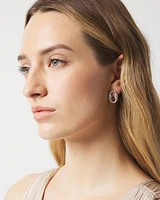 Mariner Link Pavé Stud Earrings
