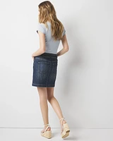 Braided Denim Mini Skirt