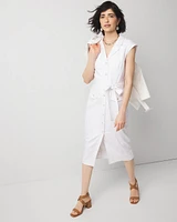 Belted Utility Midi Dress