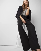 High-Rise Belted Wide Leg Trouser