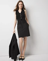 Pinstriped Mini Skirt