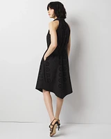 Cotton Eyelet Asymmetric Dress