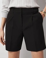 Pleated Tailored Shorts
