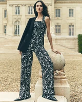 High-Rise Wide Leg Floral Pant