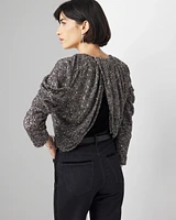 Sequin Drape Bolero