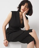 Belted Blazer Vest
