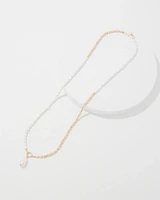Gold + Pearl Convertible Pendant