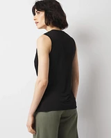 Pleated Wrap Tank Top