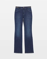 Chain Detail High-Rise Bootcut Jean