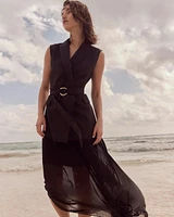 Pleated Maxi Skirt