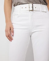 Extra High-Rise Belted Skinny Flare Jean