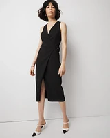 Faux Wrap Sheath Dress