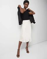 Satin Slip A-Line Skirt