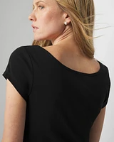 WHBMFORME™ All Ways Stretch Scoop Neck Tee