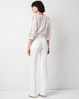 Extra High-Rise Belted Skinny Flare Jean