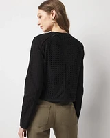 Petite Eyelet Jacket