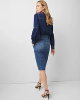 Denim Cargo Skirt