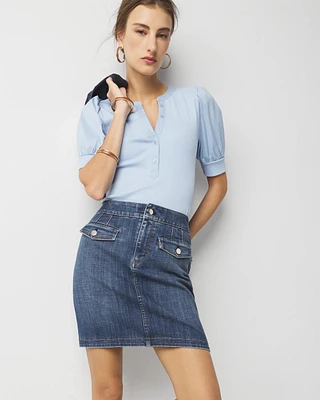 Denim Mini Skirt