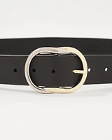 Mixed Metal Buckle Belt