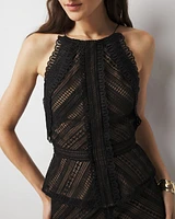 Lace Peplum Bustier