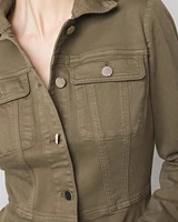 Denim Peplum Jacket