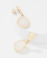 Quartz Drop Earrings