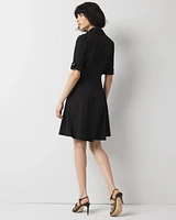 Crepe Shirt Dress