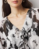 Ruffle Front Blouse