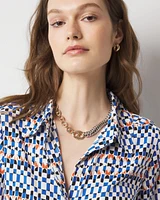Blouson Tie-Waist Blouse