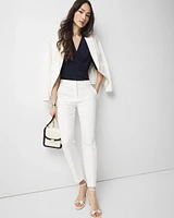 Ruched-Sleeve Surplice Top