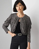 Sequin Drape Bolero