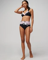 High-Waist Wrap Bikini Swim Bottom