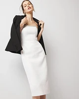 Embellished Tweed Sheath Dress