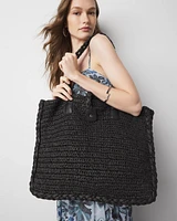 Braided Raffia Tote