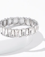 Art Deco Clear Crystal Stretch Bracelet