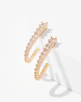 Crystal Hoop Earrings