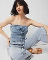 Strapless Denim Bustier